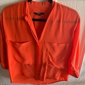 Crop Style Orange Maven Blouse